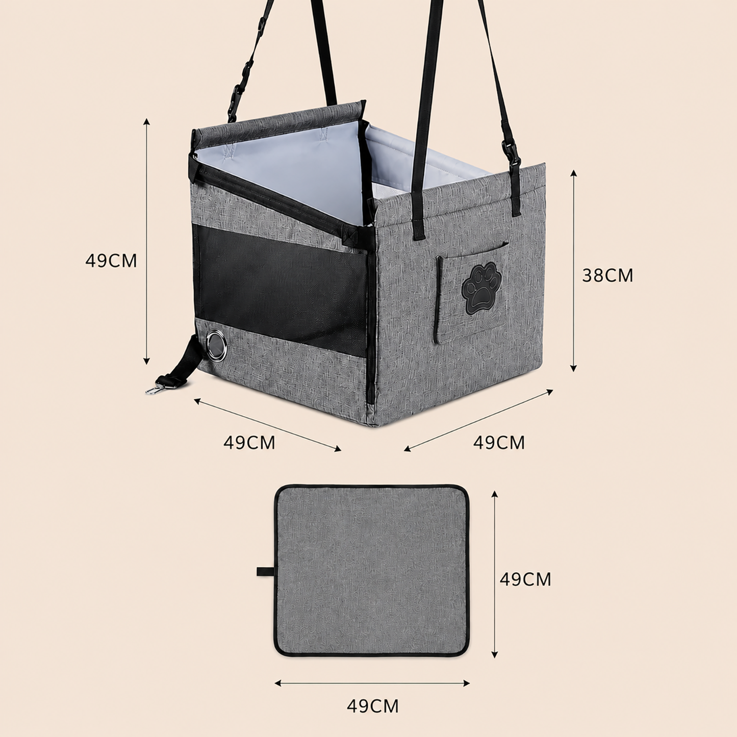Dog Car Seat Cover | Safe and comfortable travel for your dog